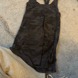 Lululemon Black Camouflage Tank Top